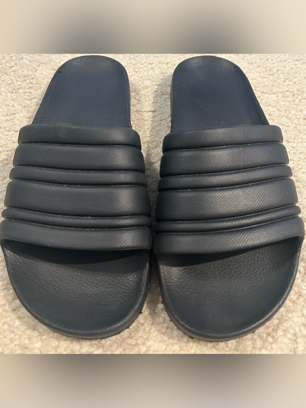 Men's Comfortable Black Slide Sandals Made in USA Size 10